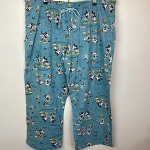 Women’s Mickey & Minnie Mouse Pajamas Pants Size 2X 18W/20W Color Blue